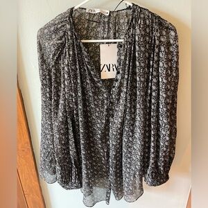 Sheer Zara Blouse